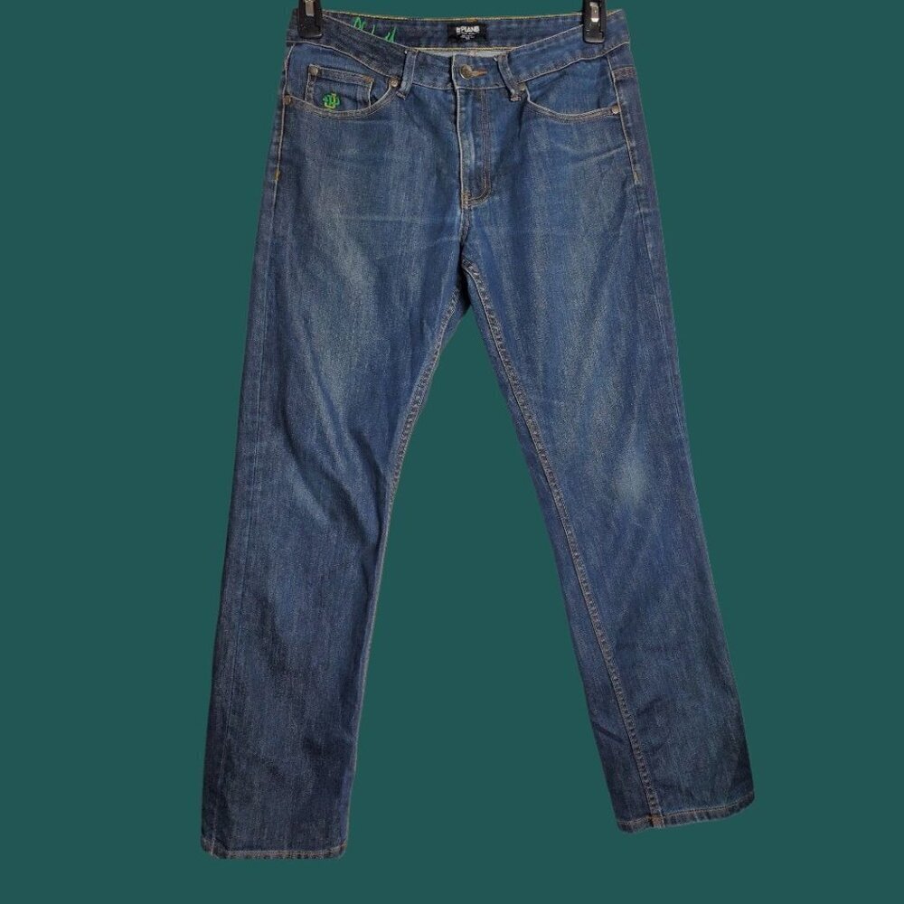 Plan B Premium Quality Mens Straight-Leg Blue Denim Jeans Size 30